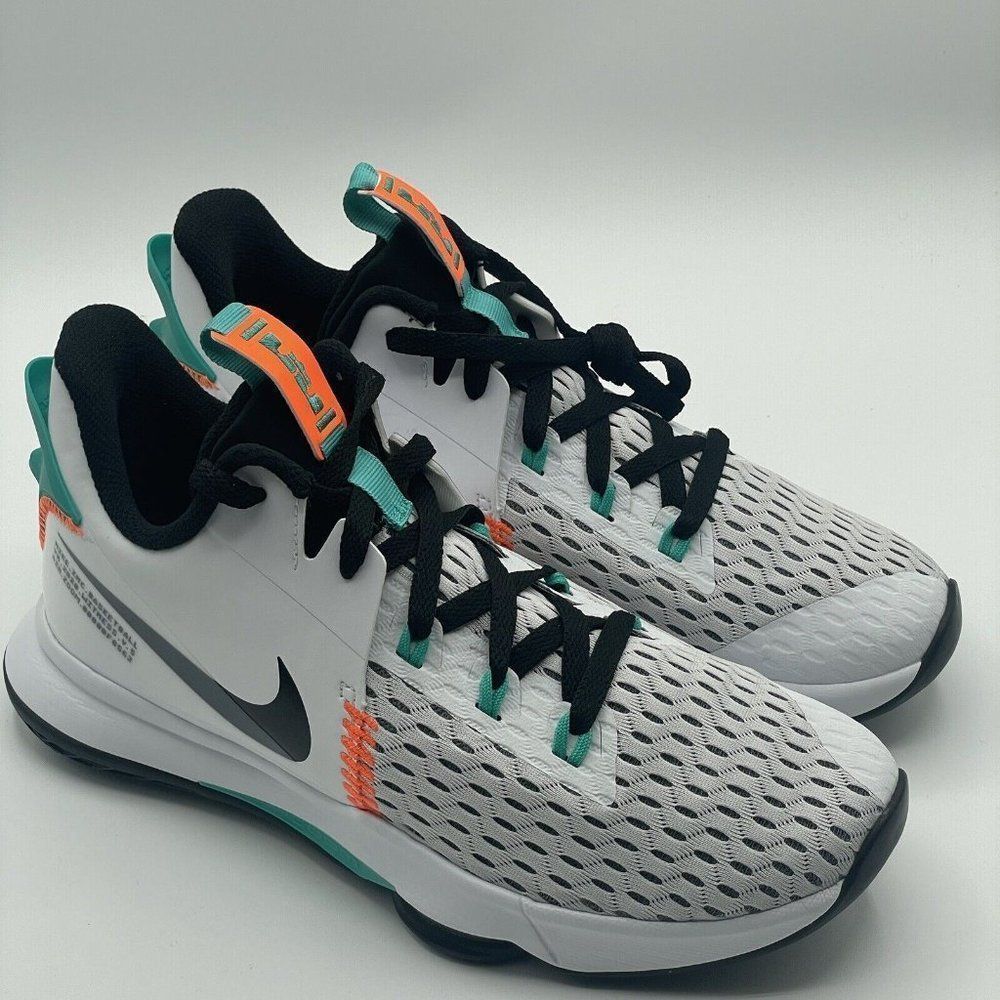 Nike Lebron Witness 5 multicolor White Black what the Jade CQ9380-100 Men's 9.5